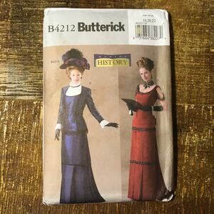 Butterick Sewing Pattern B4212 Historical Costume Victorian Titanic 18-22 UNCUT